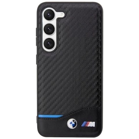 Etui BMW do Samsung Galaxy S23 Leather Carbon czarny