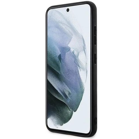 Etui BMW do Samsung Galaxy S23+ Plus HardCase Leather Textured & Stripe czarny