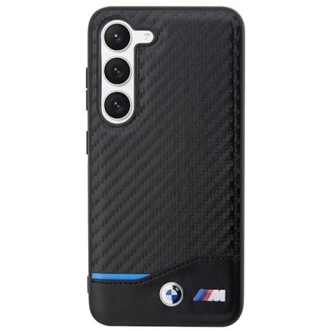 Etui BMW do Samsung Galaxy S23+ Plus Leather Carbon czarny