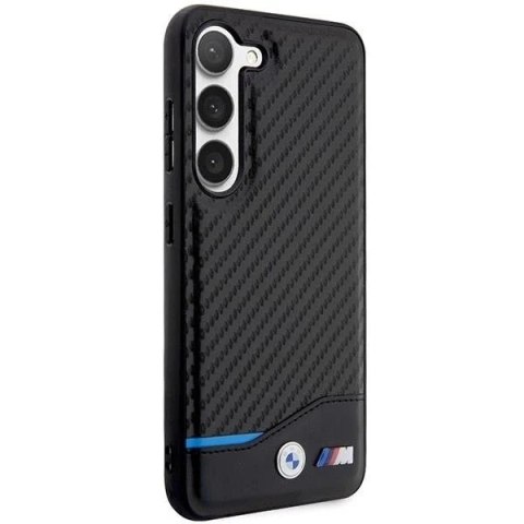 Etui BMW do Samsung Galaxy S23+ Plus Leather Carbon czarny