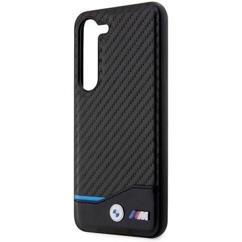 Etui BMW do Samsung Galaxy S23+ Plus Leather Carbon czarny
