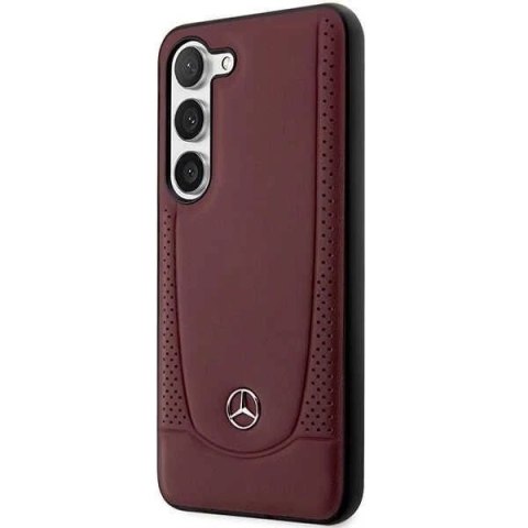 Etui Mercedes do Samsung Galaxy S23+ Plus HardCase Leather Urban Bengale czerwony