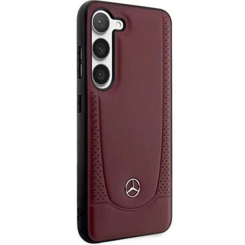 Etui Mercedes do Samsung Galaxy S23+ Plus HardCase Leather Urban Bengale czerwony