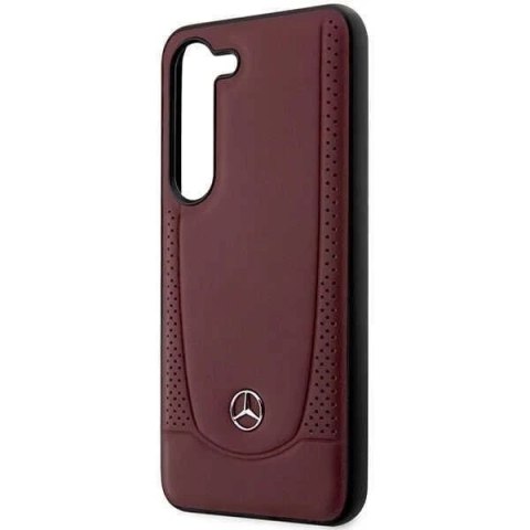 Etui Mercedes do Samsung Galaxy S23+ Plus HardCase Leather Urban Bengale czerwony