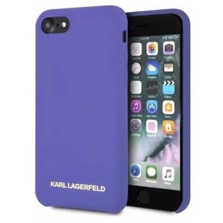 Etui ochronne na telefon Karl Lagerfeld KLHCI8SLVOG do Apple iPhone 7/8/ SE 2020/2022 hardcase fioletowy/purple Silicone