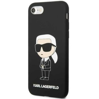 Etui ochronne na telefon Karl Lagerfeld KLHCI8SNIKBCK do Apple iPhone 7/8/ SE 2020/2022 hardcase czarny/black Silicone Ikonik