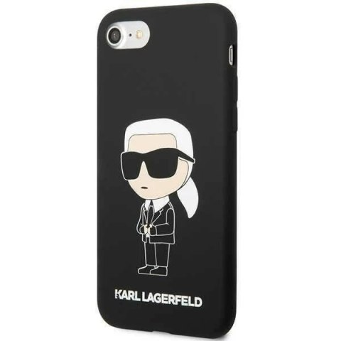 Etui ochronne na telefon Karl Lagerfeld KLHCI8SNIKBCK do Apple iPhone 7/8/ SE 2020/2022 hardcase czarny/black Silicone Ikonik