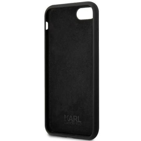 Etui ochronne na telefon Karl Lagerfeld KLHCI8SNIKBCK do Apple iPhone 7/8/ SE 2020/2022 hardcase czarny/black Silicone Ikonik