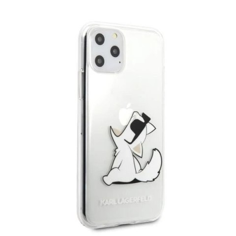 Etui ochronne na telefon Karl Lagerfeld KLHCN58CFNRC do Apple iPhone 11 Pro hardcase transparent Choupette Fun