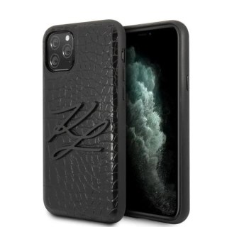 Etui ochronne na telefon Karl Lagerfeld KLHCN58CRKBK do Apple iPhone 11 Pro hardcase czarny/black Croco