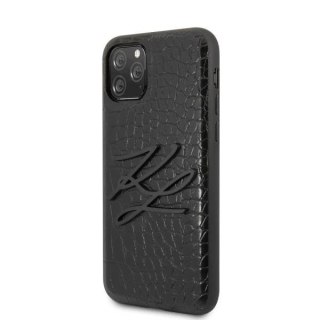 Etui ochronne na telefon Karl Lagerfeld KLHCN58CRKBK do Apple iPhone 11 Pro hardcase czarny/black Croco