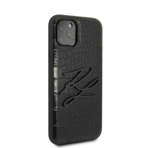 Etui ochronne na telefon Karl Lagerfeld KLHCN58CRKBK do Apple iPhone 11 Pro hardcase czarny/black Croco
