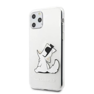 Etui ochronne na telefon Karl Lagerfeld KLHCN65CFNRC do Apple iPhone 11 Pro Max hardcase transparent Choupette Fun