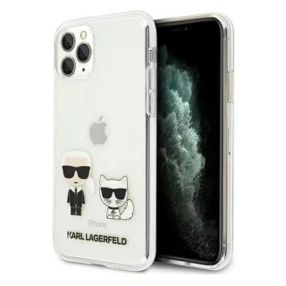 Etui ochronne na telefon Karl Lagerfeld KLHCN65CKTR do Apple iPhone 11 Pro Max hardcase Transparent Karl & Choupette