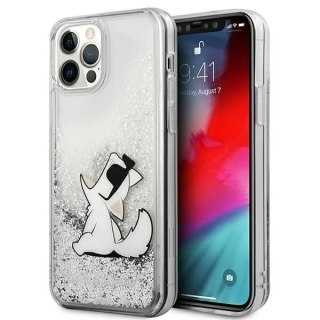 Etui ochronne na telefon Karl Lagerfeld KLHCP12LGCFS do Apple iPhone 12 Pro Max 6,7" srebrny/silver hardcase Liquid Glitter Chou