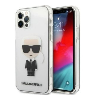 Etui ochronne na telefon Karl Lagerfeld KLHCP12LTRIK do Apple iPhone 12 Pro Max 6,7" hardcase Transparent Ikonik