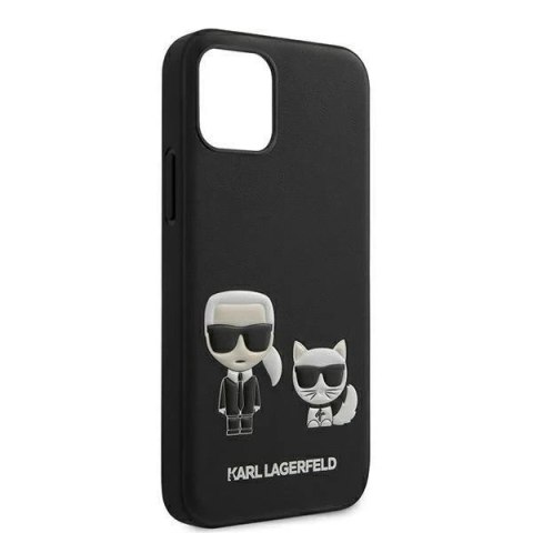 Etui ochronne na telefon Karl Lagerfeld KLHCP12MPCUSKCBK do Apple iPhone 12 Pro / 12 6,1" czarny/black hardcase Ikonik Karl & Ch