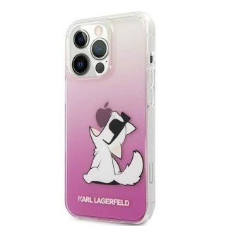 Etui ochronne na telefon Karl Lagerfeld KLHCP13XCFNRCPI do Apple iPhone 13 Pro Max 6,7" hardcase różowy/pink Choupette Fun