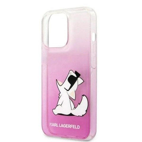 Etui ochronne na telefon Karl Lagerfeld KLHCP13XCFNRCPI do Apple iPhone 13 Pro Max 6,7" hardcase różowy/pink Choupette Fun