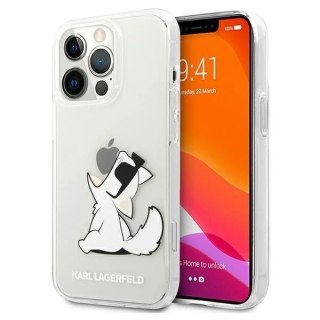 Etui ochronne na telefon Karl Lagerfeld KLHCP13LCFNRC do Apple iPhone 13 Pro / 13 6,1" hardcase transparent Choupette Fun