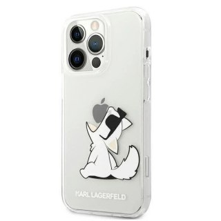 Etui ochronne na telefon Karl Lagerfeld KLHCP13LCFNRC do Apple iPhone 13 Pro / 13 6,1" hardcase transparent Choupette Fun