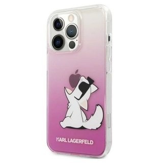 Etui ochronne na telefon Karl Lagerfeld KLHCP13LCFNRCPI do Apple iPhone 13 Pro / 13 6,1" hardcase różowy/pink Choupette Fun