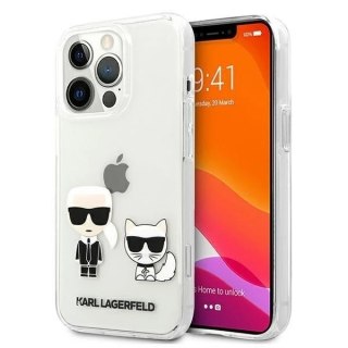Etui ochronne na telefon Karl Lagerfeld KLHCP13LCKTR do Apple iPhone 13 Pro / 13 6,1" hardcase Transparent Karl & Choupette