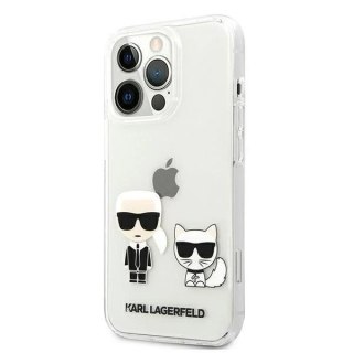 Etui ochronne na telefon Karl Lagerfeld KLHCP13LCKTR do Apple iPhone 13 Pro / 13 6,1" hardcase Transparent Karl & Choupette