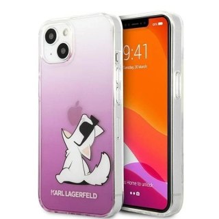 Etui ochronne na telefon Karl Lagerfeld KLHCP13SCFNRCPI do Apple iPhone 13 Mini 5,4" hardcase różowy/pink Choupette Fun