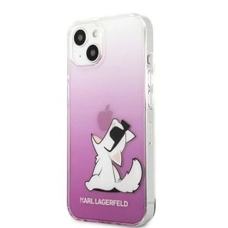 Etui ochronne na telefon Karl Lagerfeld KLHCP13SCFNRCPI do Apple iPhone 13 Mini 5,4" hardcase różowy/pink Choupette Fun