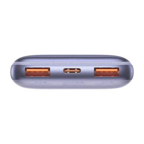 Powerbank Baseus Bipow Pro 10000mAh, 2xUSB, USB-C, 22.5W (fioletowy)