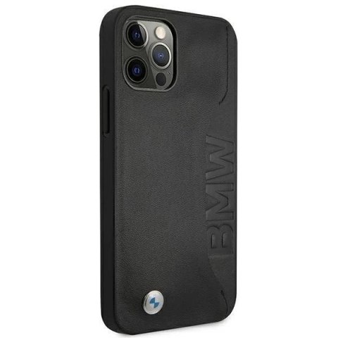 Etui BMW BMHCP12LRCSWK do iPhone 12 Pro Max 6,7" hardcase Leather Signature czarny/black
