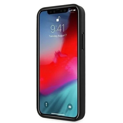 Etui BMW BMHCP12LRCSWK do iPhone 12 Pro Max 6,7" hardcase Leather Signature czarny/black