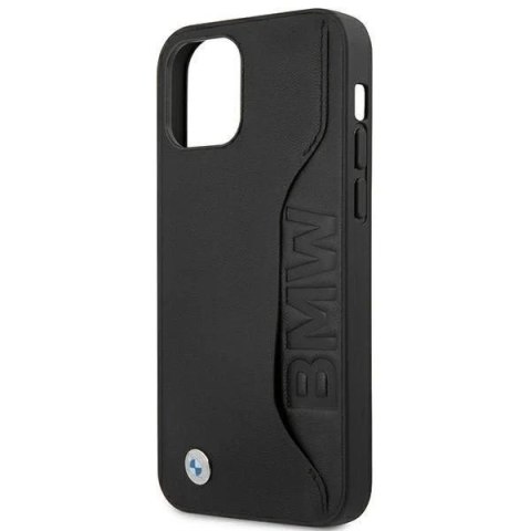 Etui BMW BMHCP12LRCSWK do iPhone 12 Pro Max 6,7" hardcase Leather Signature czarny/black