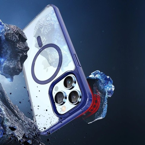 Etui Dux Ducis Clin2 do iPhone 14 Pro Max magnetyczny pokrowiec MagSafe niebieskie