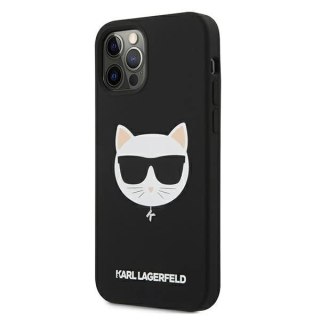 Etui Karl Lagerfeld KLHCP12LSLCHBK do iPhone 12 Pro Max 6,7" hardcase Silicone Choupette