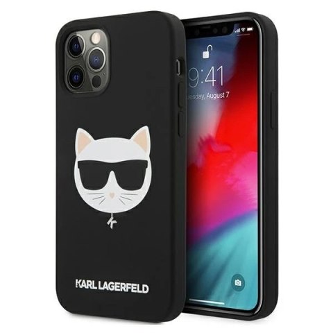 Etui Karl Lagerfeld KLHCP12LSLCHBK do iPhone 12 Pro Max 6,7" hardcase Silicone Choupette