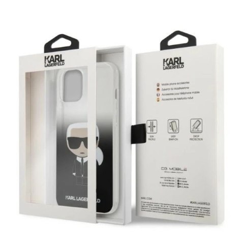 Etui Karl Lagerfeld KLHCP12LTRDFKBK do iPhone 12 Pro Max 6,7" hardcase Gradient Ikonik Karl