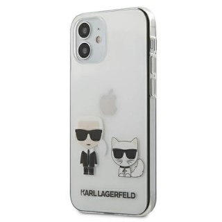Etui Karl Lagerfeld KLHCP12SCKTR do iPhone 12 mini 5,4" hardcase Transparent Karl & Choupette