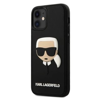 Etui Karl Lagerfeld KLHCP12SKH3DBK do iPhone 12 mini 5,4" hardcase 3D Rubber Karl`s Head