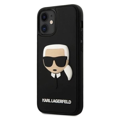 Etui Karl Lagerfeld KLHCP12SKH3DBK do iPhone 12 mini 5,4" hardcase 3D Rubber Karl`s Head
