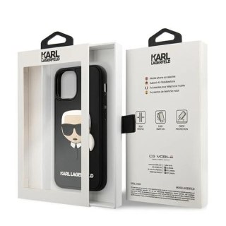 Etui Karl Lagerfeld KLHCP12SKH3DBK do iPhone 12 mini 5,4" hardcase 3D Rubber Karl`s Head