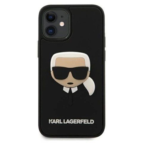 Etui Karl Lagerfeld KLHCP12SKH3DBK do iPhone 12 mini 5,4" hardcase 3D Rubber Karl`s Head