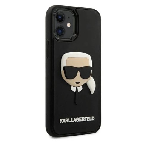 Etui Karl Lagerfeld KLHCP12SKH3DBK do iPhone 12 mini 5,4" hardcase 3D Rubber Karl`s Head