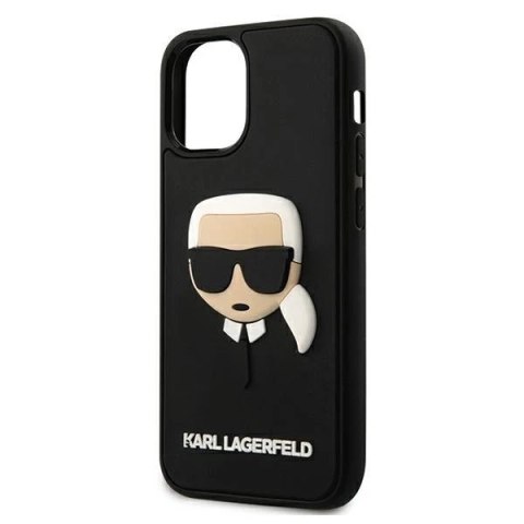 Etui Karl Lagerfeld KLHCP12SKH3DBK do iPhone 12 mini 5,4" hardcase 3D Rubber Karl`s Head