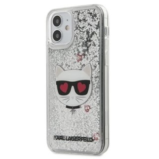 Etui Karl Lagerfeld KLHCP12SLCGLSL do iPhone 12 mini 5,4" hardcase Liquid Glitter Choupette