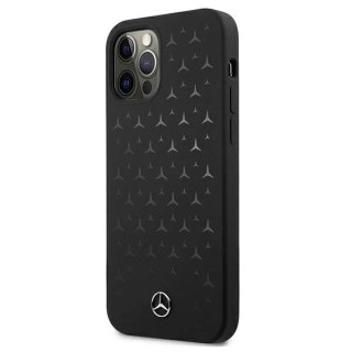 Etui Mercedes MEHCP12LSIPBK do iPhone 12 Pro Max 6,7" hardcase Silicone Stars Pattern czarny/black