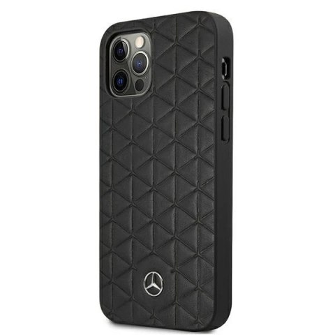 Etui Mercedes MEHCP12LSPSBK do iPhone 12 Pro Max 6,7" hardcase Leather Quilted Embossed czarny/black