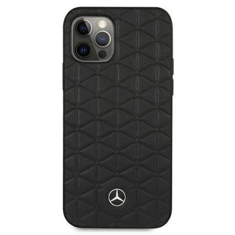 Etui Mercedes MEHCP12LSPSBK do iPhone 12 Pro Max 6,7" hardcase Leather Quilted Embossed czarny/black