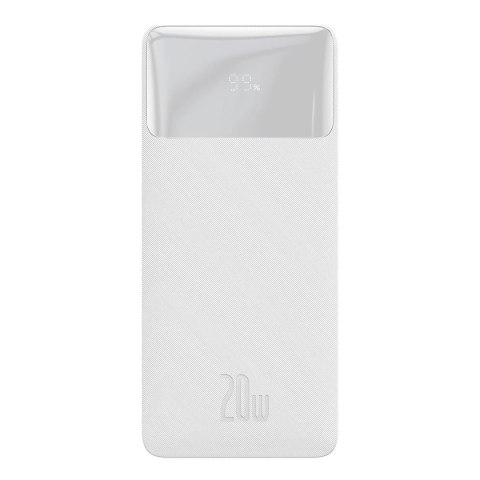 Powerbank Baseus Bipow 10000mAh, 2xUSB, USB-C, 20W (biały)
